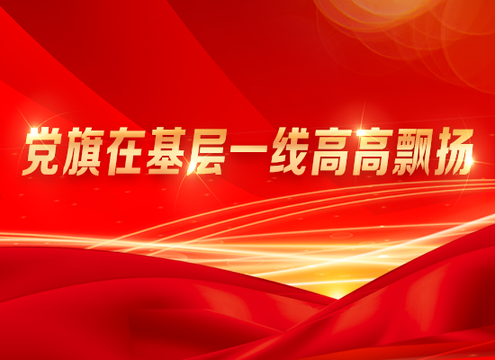 黨旗在基層一線高高飄揚(yáng)